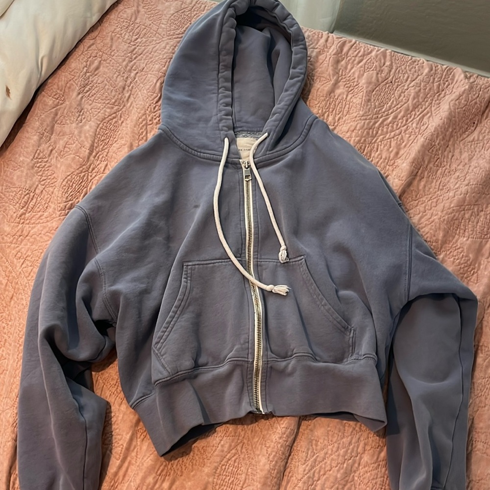 Blue zip up